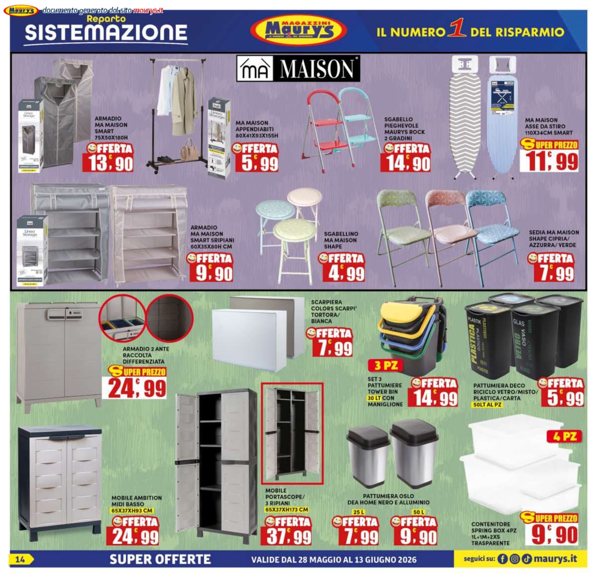 Pagina 14. del volantino Maury's - Offerte Speciali dal 13/06/2026