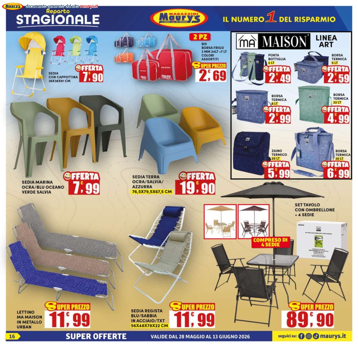 Pagina 16. del volantino Maury's - Offerte Speciali dal 13/06/2026