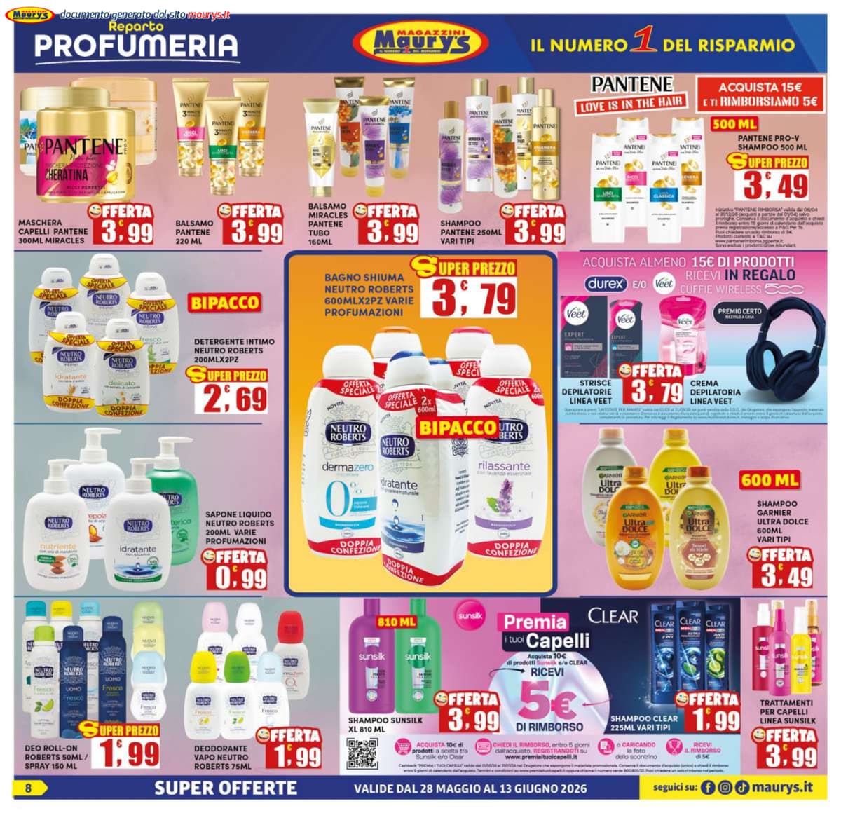 Pagina 8. del volantino Maury's - Offerte Speciali dal 13/06/2026