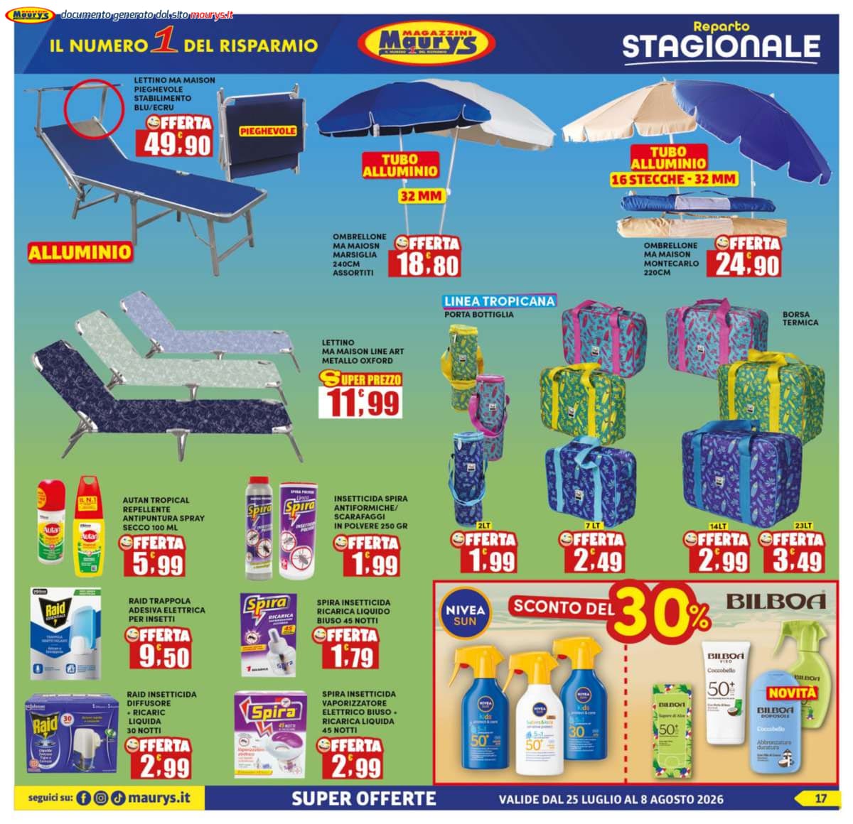 Pagina 17. del volantino Maury's - Offerte da spiaggia