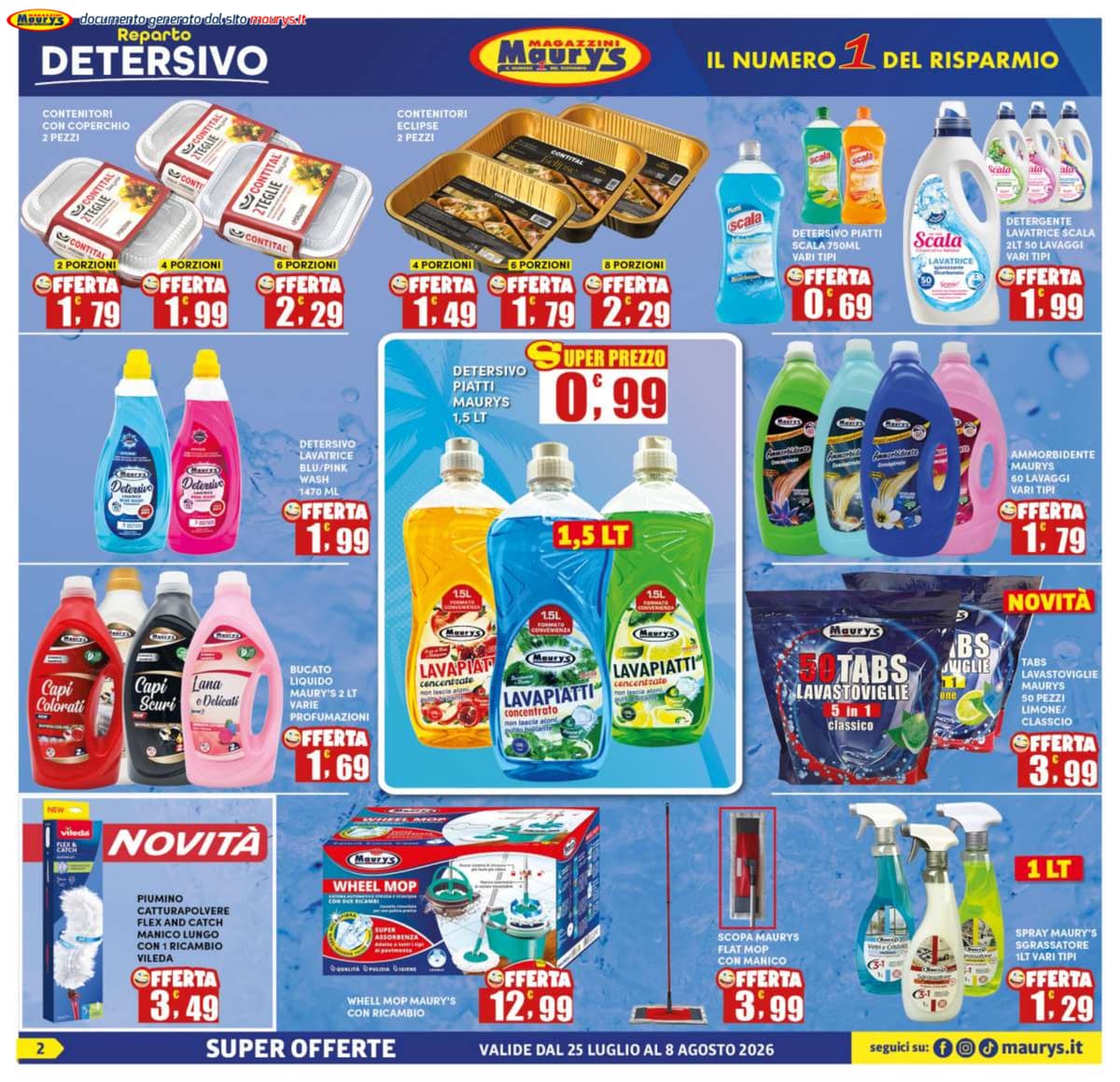 Pagina 2. del volantino Maury's - Offerte da spiaggia dal 28/07/2026