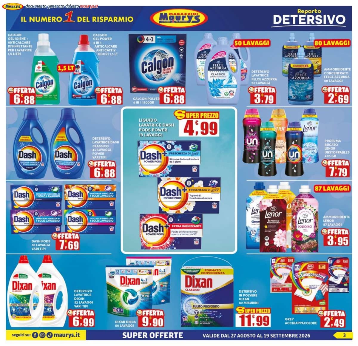 Pagina 3. del volantino Maury's - Offerte Più Risparmio dal 28/08/2026