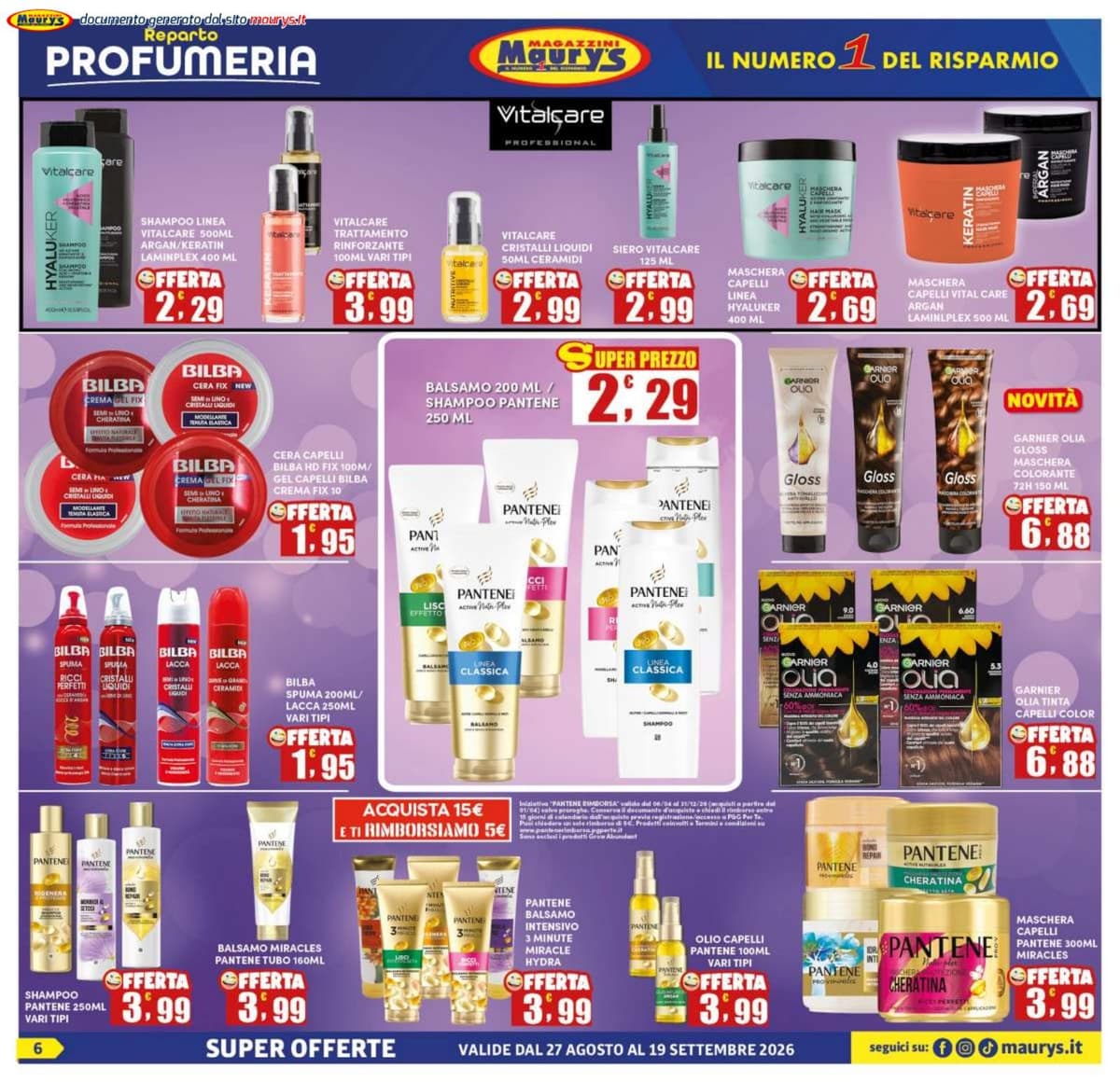 Pagina 6. del volantino Maury's - Offerte Più Risparmio dal 28/08/2026