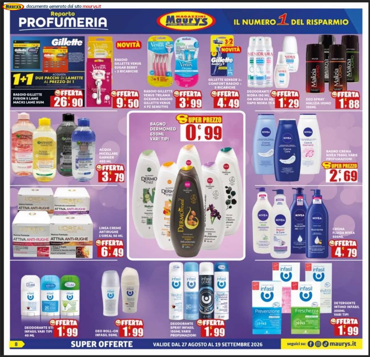 Pagina 8. del volantino Maury's - Offerte Più Risparmio dal 28/08/2026