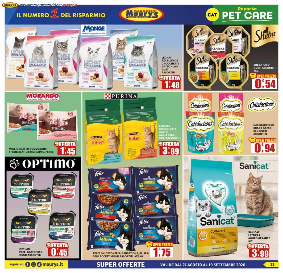 Pagina 11. del volantino Maury's - Offerte Più Risparmio dal 28/08/2026