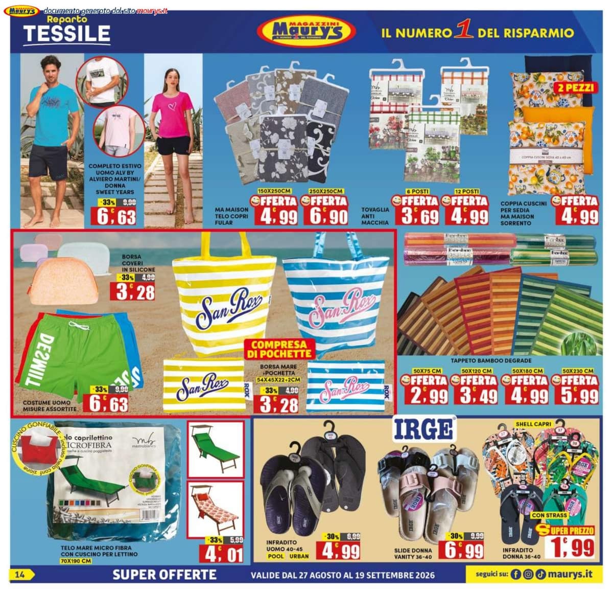 Pagina 14. del volantino Maury's - Offerte Più Risparmio dal 28/08/2026