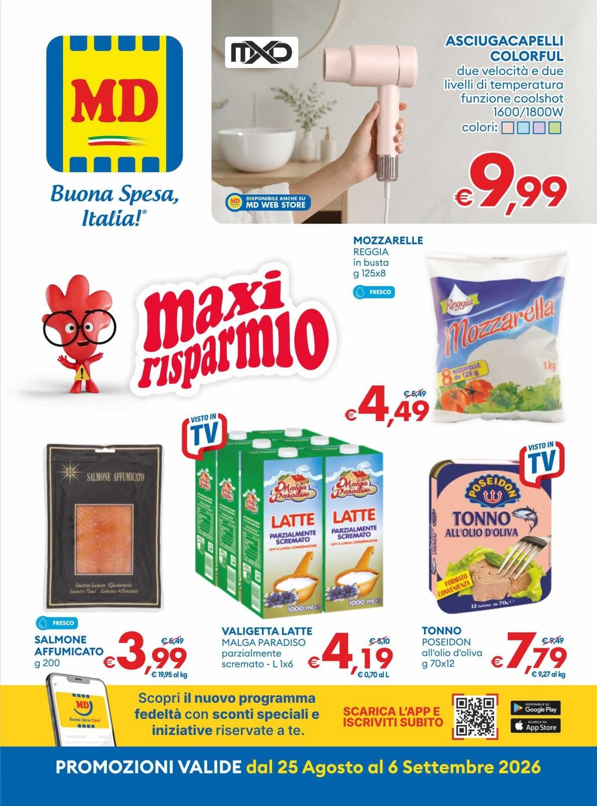 Pagina 1. del volantino MD - Maxi Risparmio dal 25/08/2026