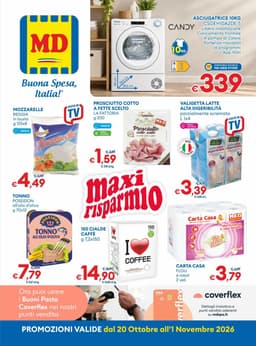 Pagina 1 del volantino MD Buona Spesa, Italia!