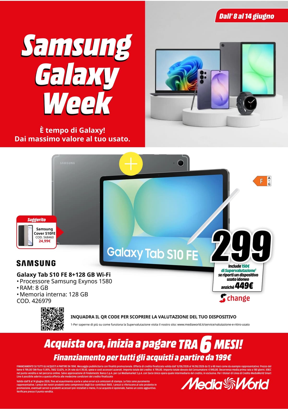 Pagina 4. del volantino MediaWorld - Samsung Galaxy Week dal 13/06/2026