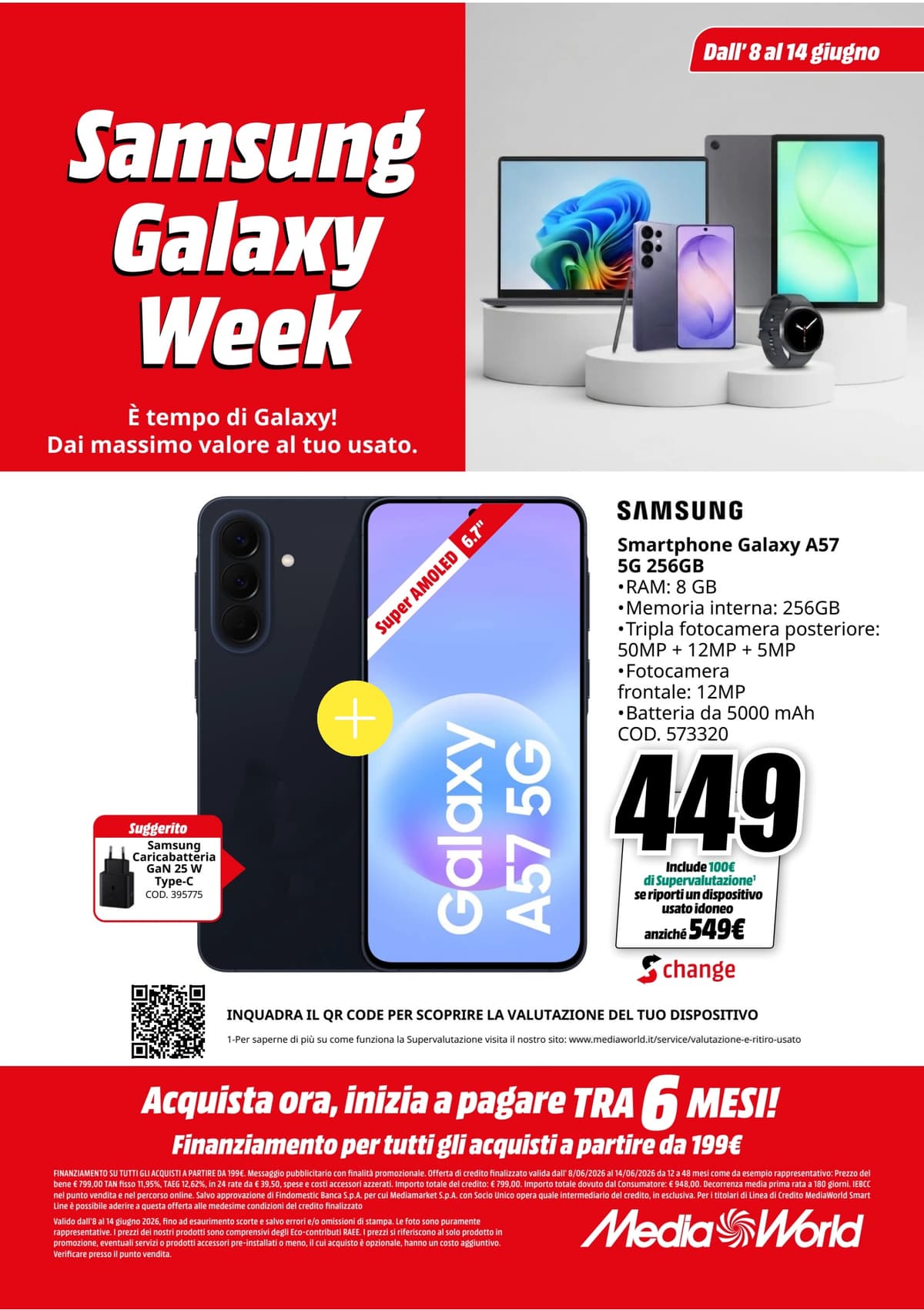 Pagina 6. del volantino MediaWorld - Samsung Galaxy Week dal 13/06/2026
