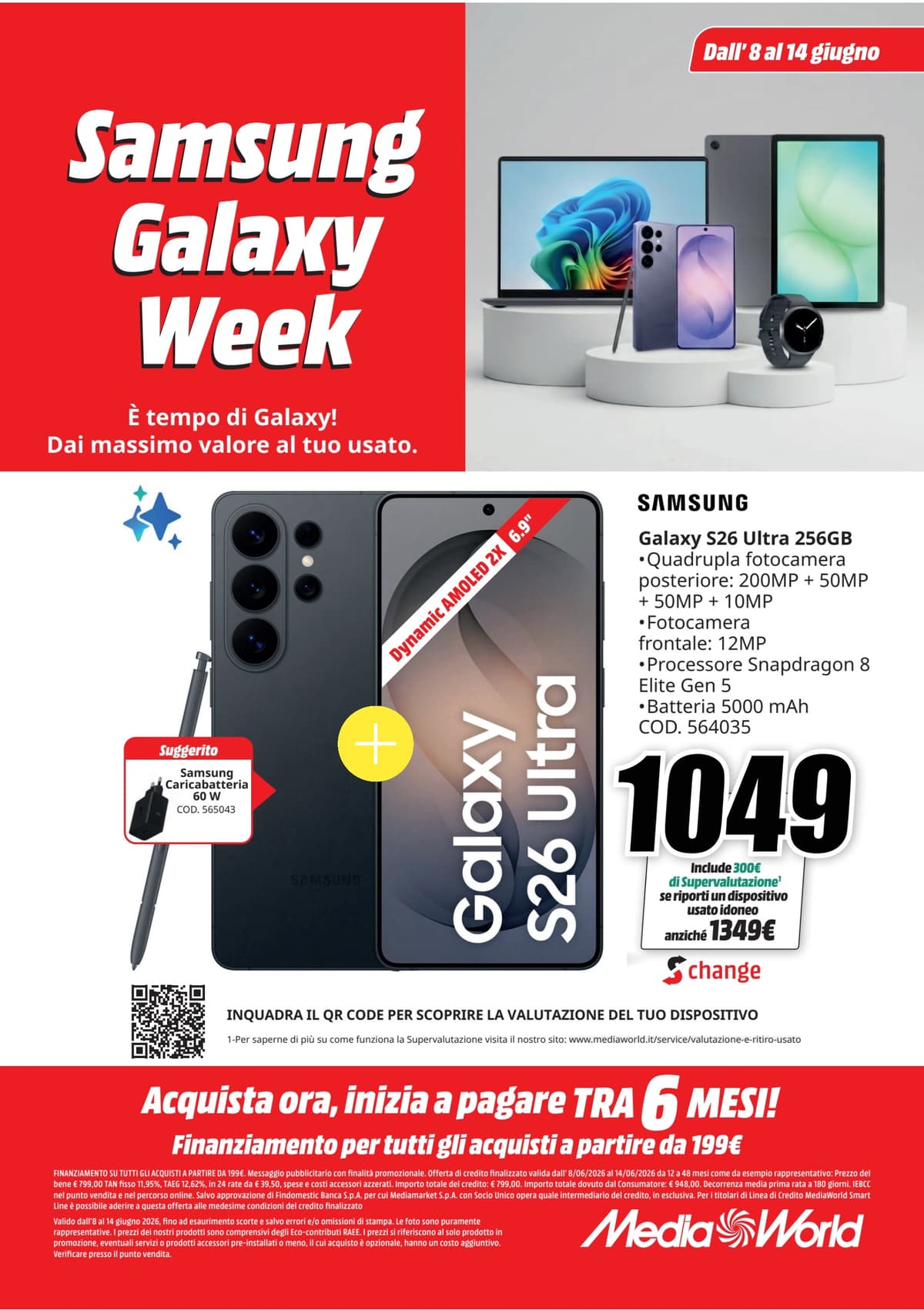Pagina 8. del volantino MediaWorld - Samsung Galaxy Week dal 13/06/2026