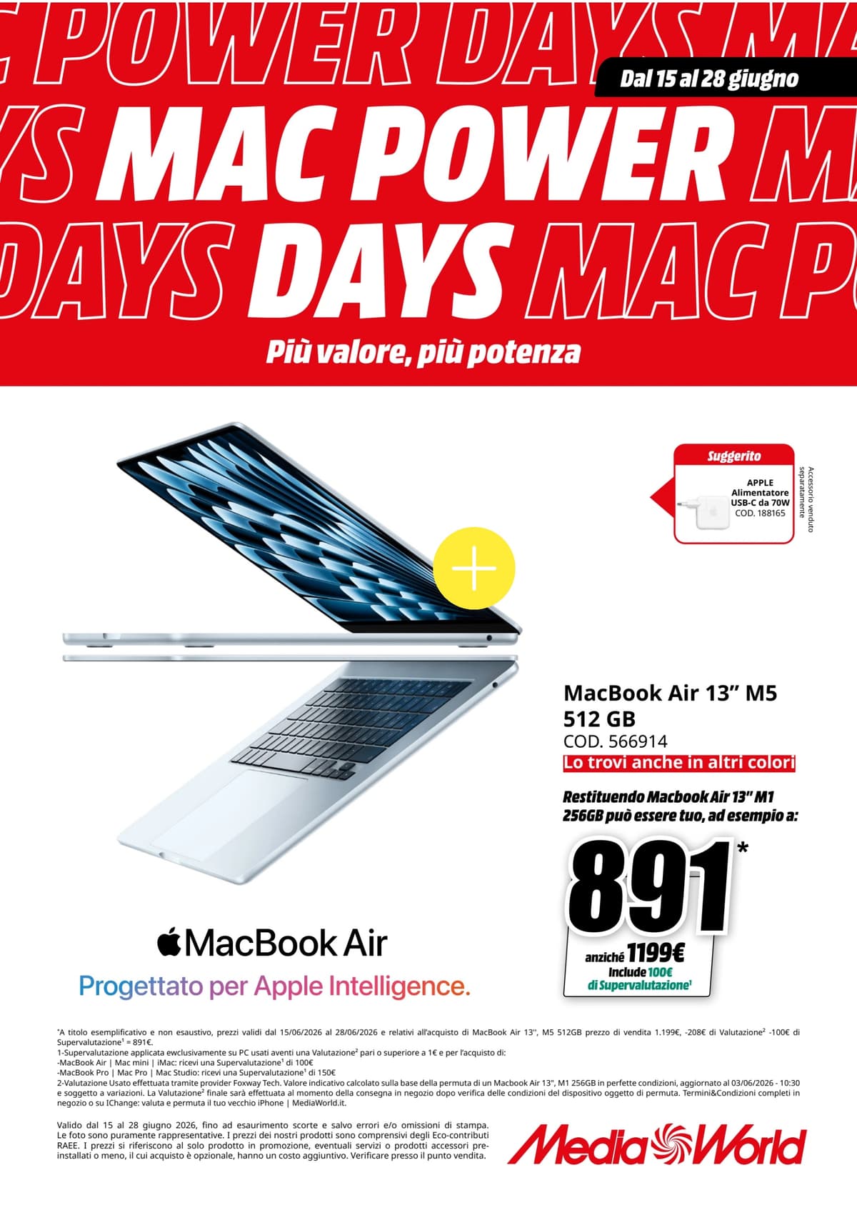 Pagina 1. del volantino MediaWorld - Mac Power Days