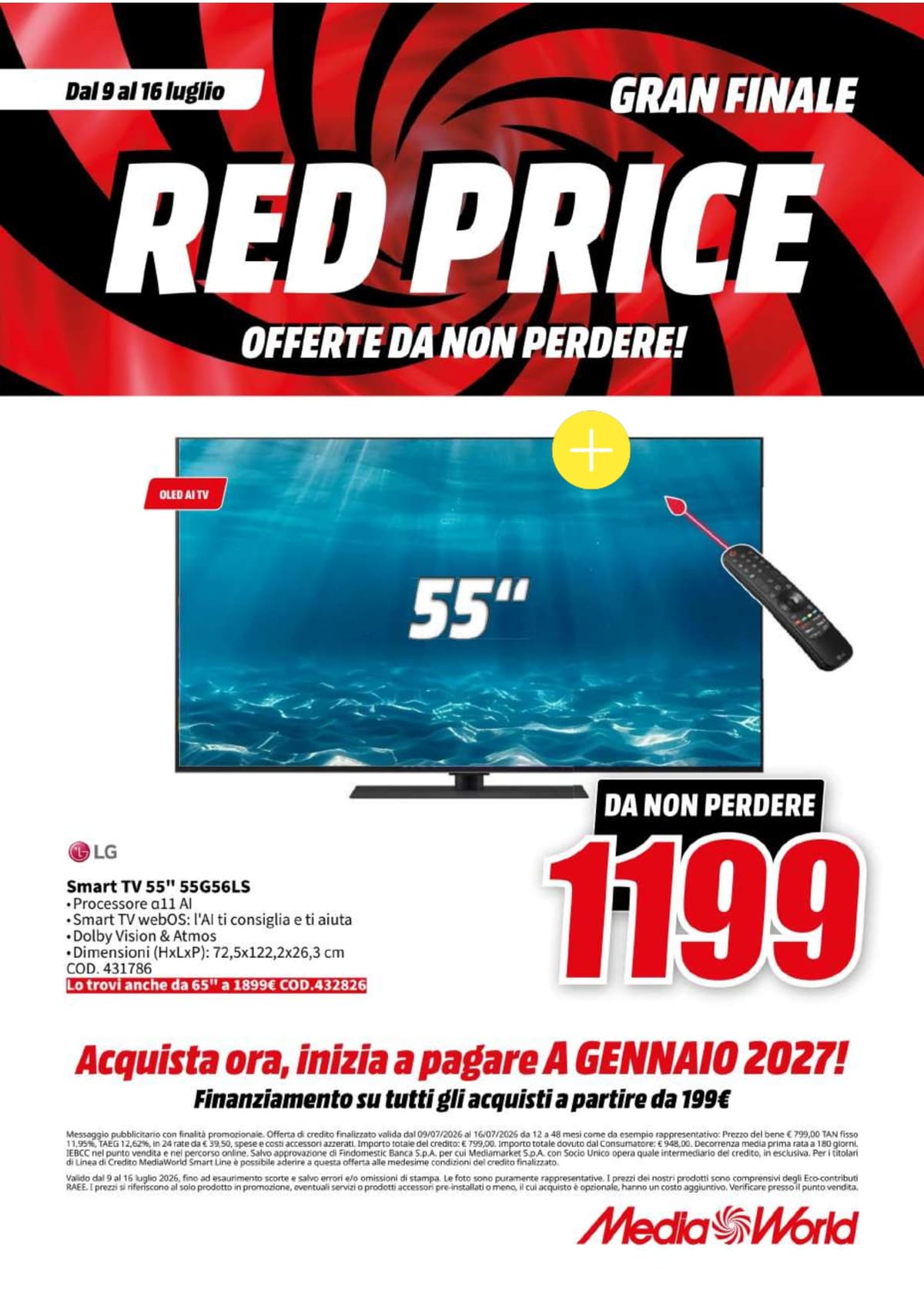 Pagina 2. del volantino MediaWorld - Red Price Gran Finale dal 14/07/2026