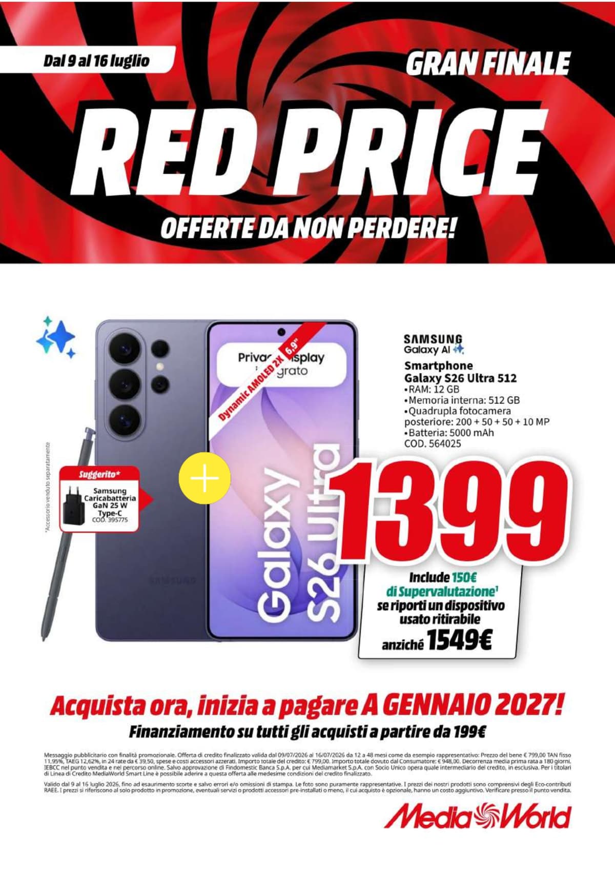 Pagina 30. del volantino MediaWorld - Red Price Gran Finale dal 14/07/2026