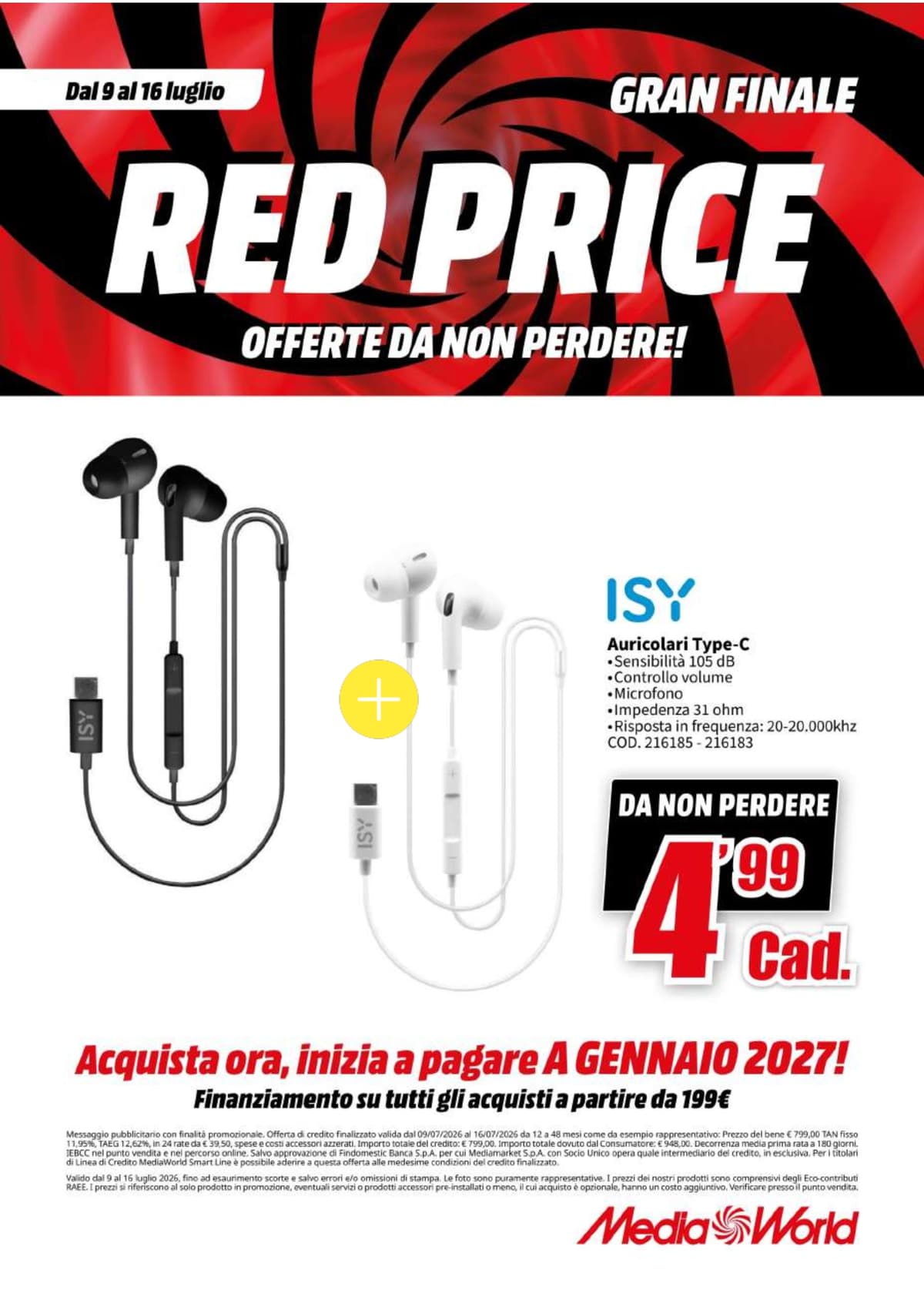Pagina 34. del volantino MediaWorld - Red Price Gran Finale dal 14/07/2026