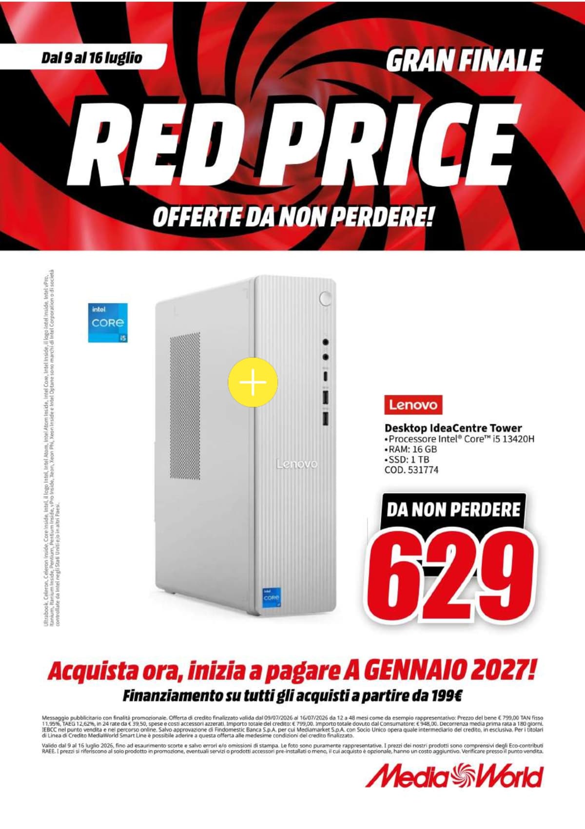 Pagina 44. del volantino MediaWorld - Red Price Gran Finale dal 14/07/2026
