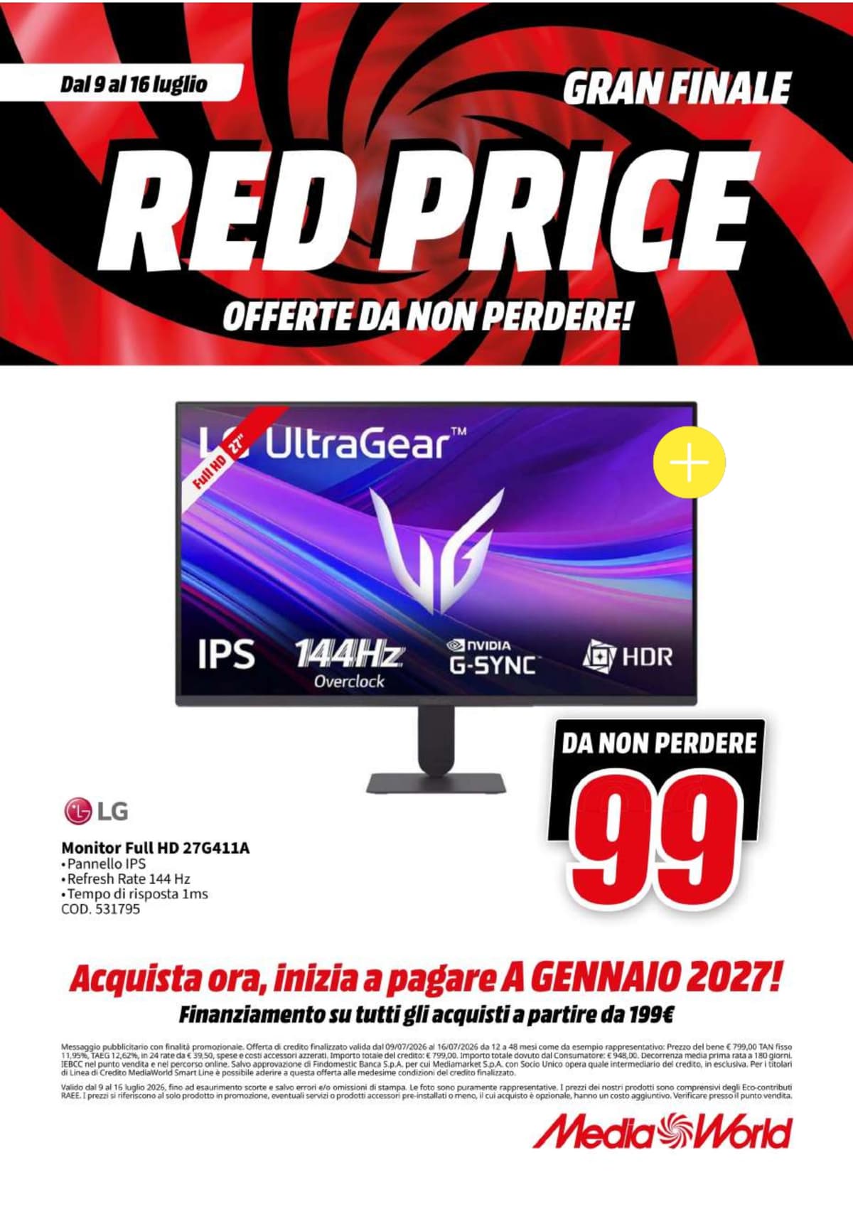 Pagina 45. del volantino MediaWorld - Red Price Gran Finale dal 14/07/2026