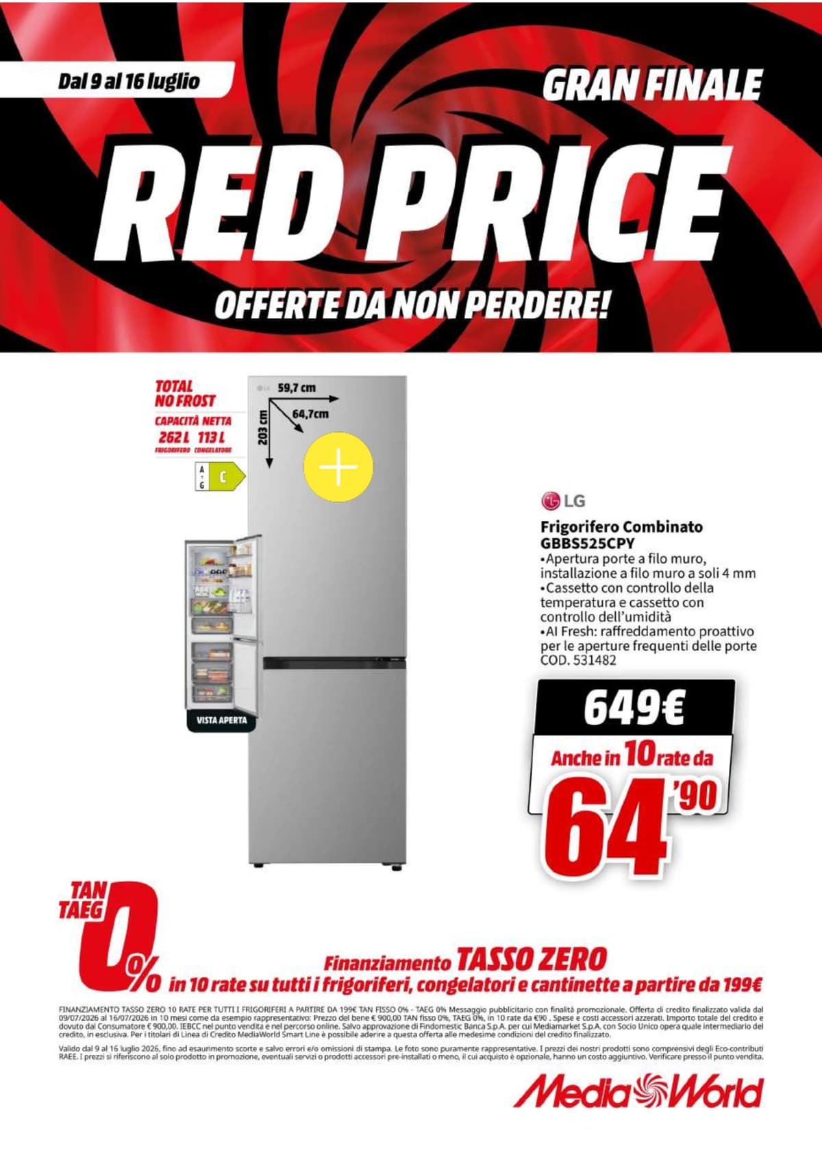 Pagina 61. del volantino MediaWorld - Red Price Gran Finale dal 14/07/2026