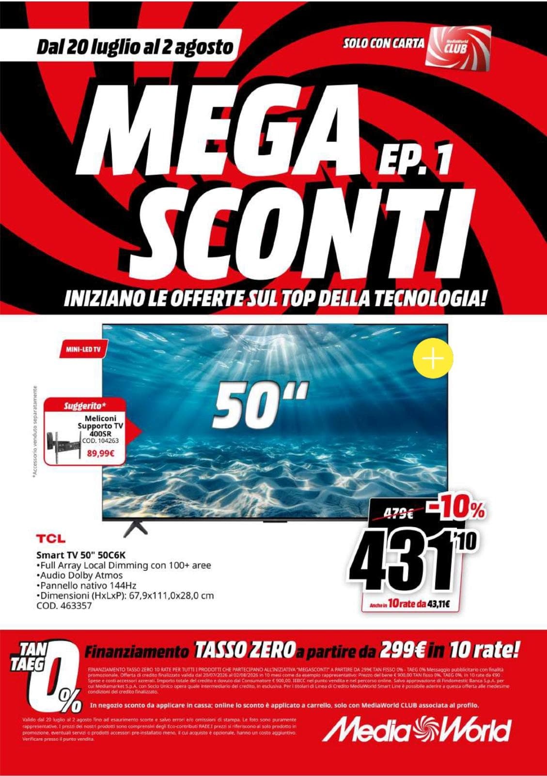 Pagina 6. del volantino MediaWorld - Mega Sconti dal 28/07/2026