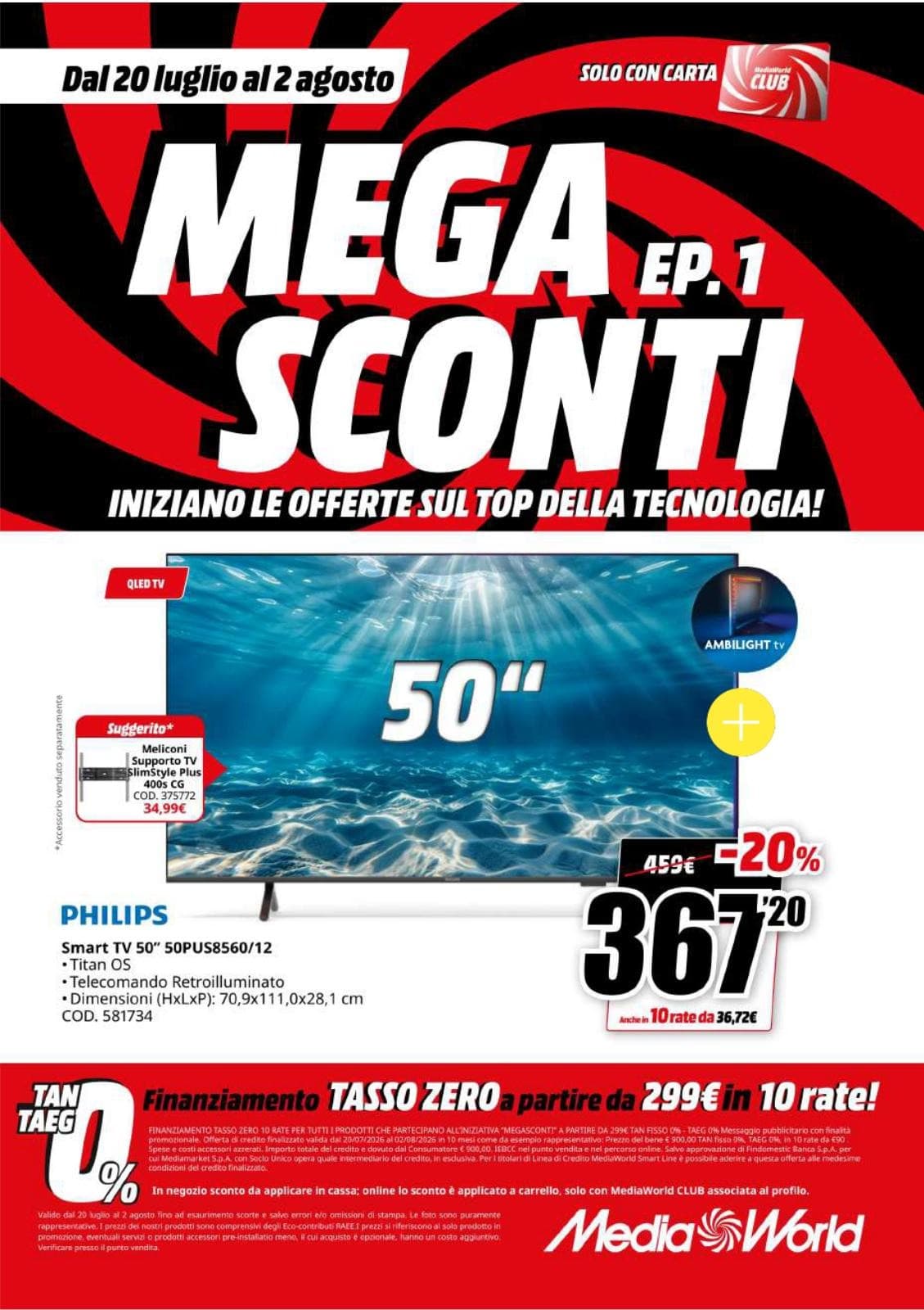 Pagina 7. del volantino MediaWorld - Mega Sconti dal 28/07/2026