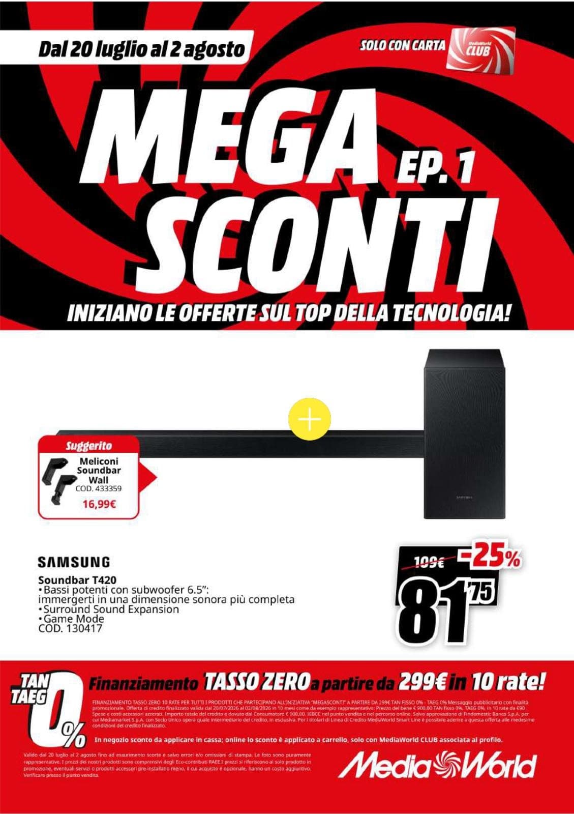 Pagina 11. del volantino MediaWorld - Mega Sconti dal 28/07/2026