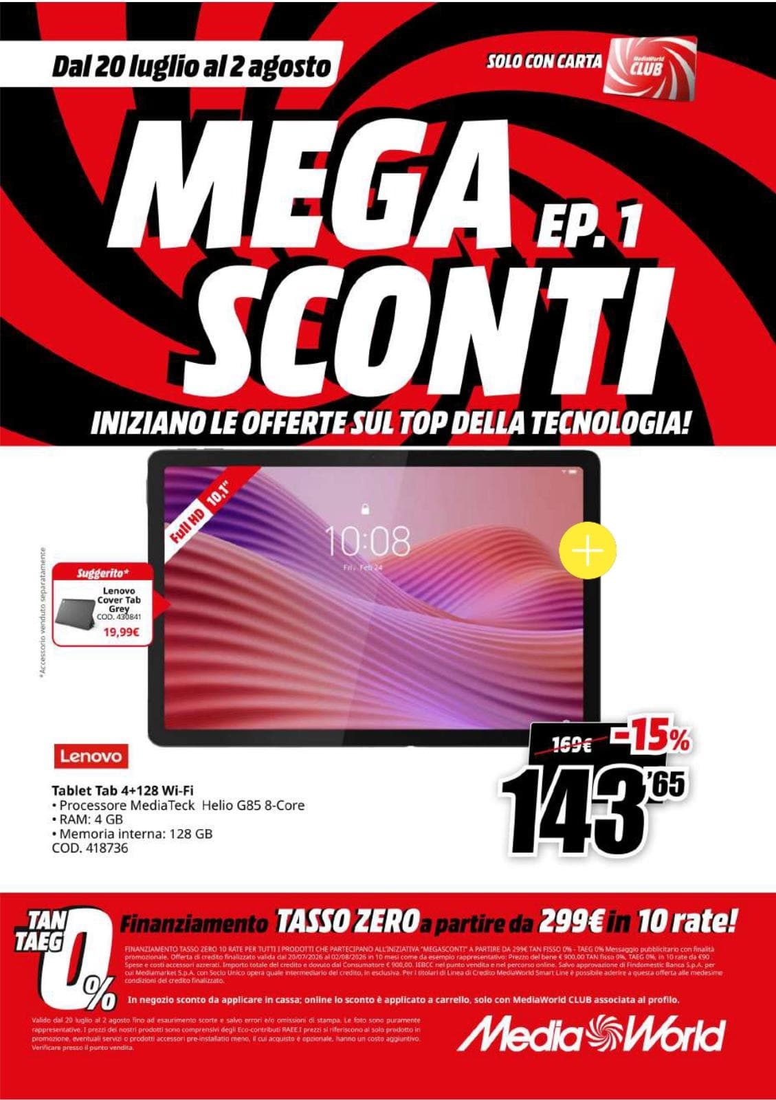 Pagina 15. del volantino MediaWorld - Mega Sconti dal 28/07/2026