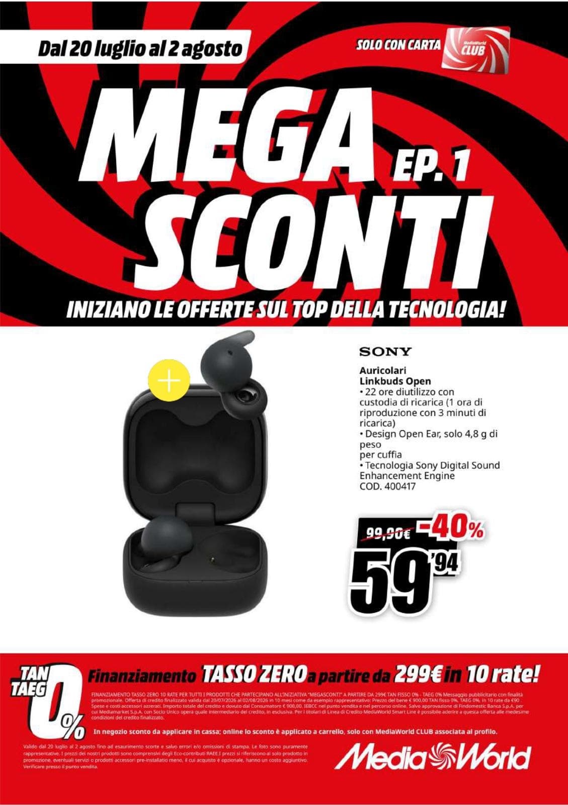 Pagina 26. del volantino MediaWorld - Mega Sconti dal 28/07/2026