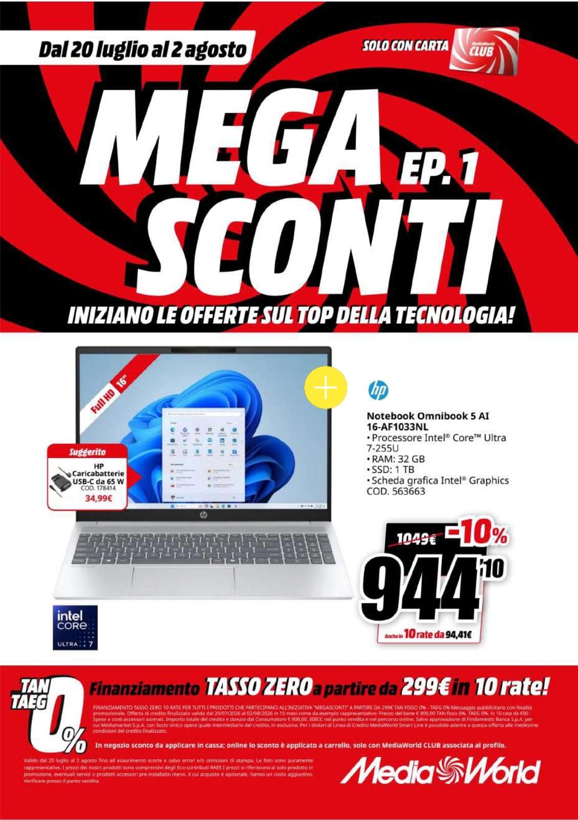 Pagina 34. del volantino MediaWorld - Mega Sconti dal 28/07/2026