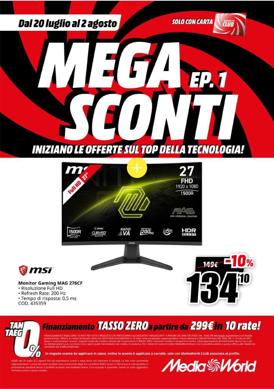 Pagina 39. del volantino MediaWorld - Mega Sconti dal 28/07/2026