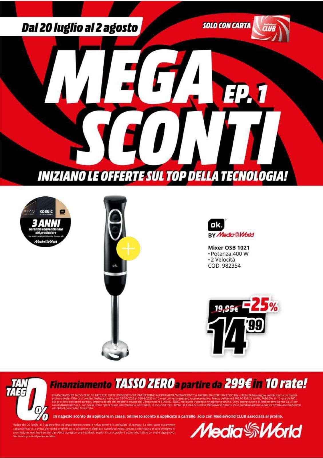 Pagina 63. del volantino MediaWorld - Mega Sconti dal 28/07/2026