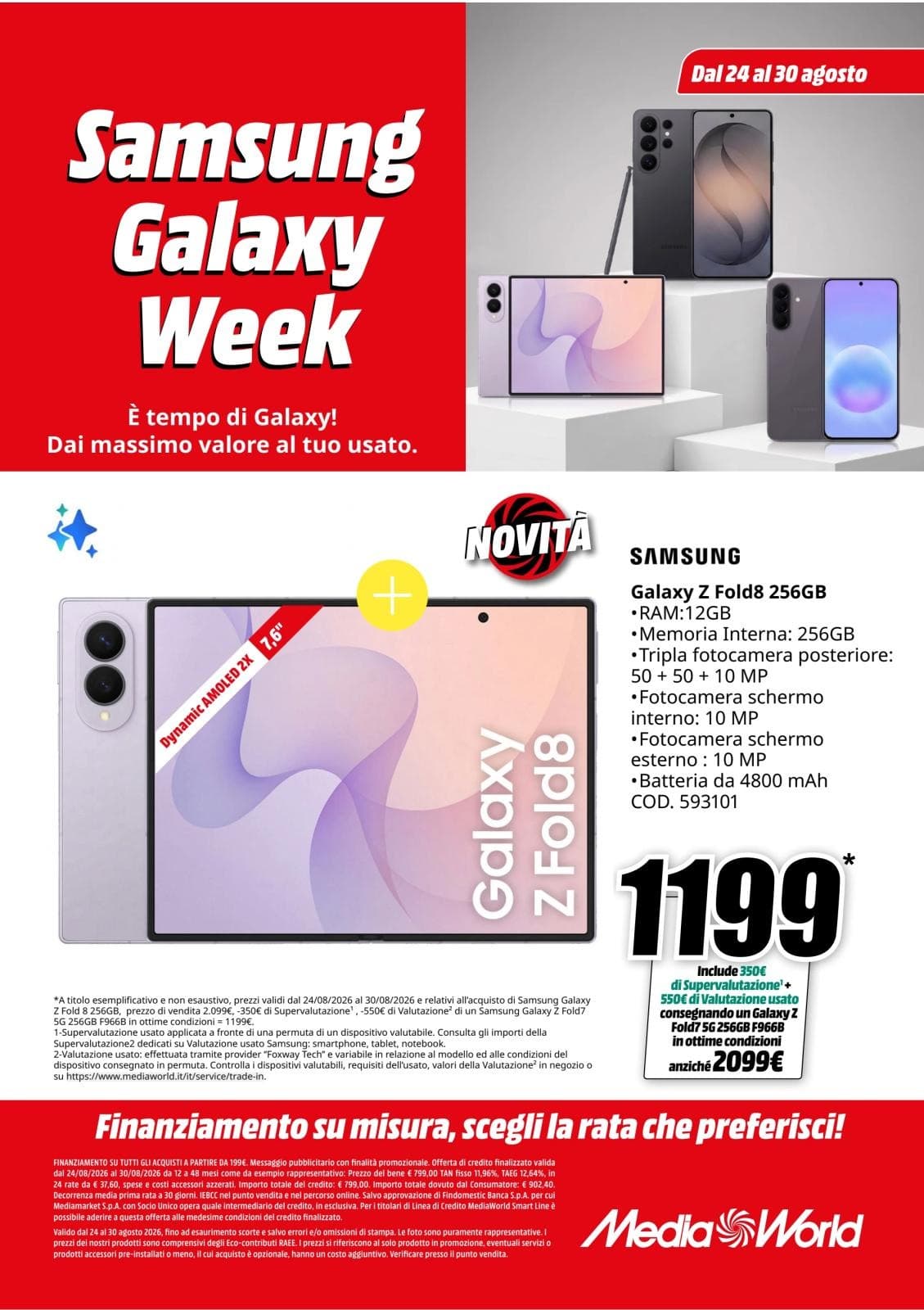 Pagina 5. del volantino MediaWorld - Samsung Galaxy Week