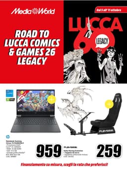 Pagina 1 del volantino MediaWorld Road To Lucca Comics