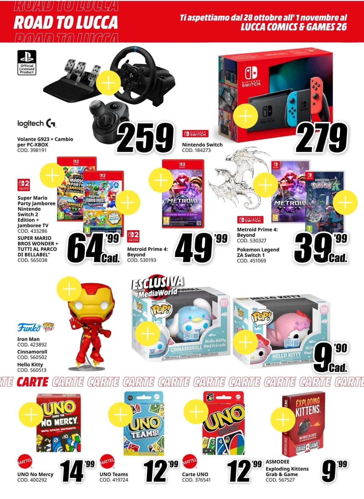 Pagina 6. del volantino MediaWorld - Road To Lucca Comics