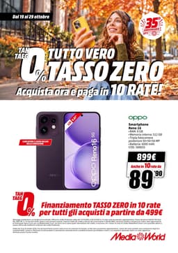 Pagina 6 del volantino MediaWorld TUTTO VERO TASSO ZERO
