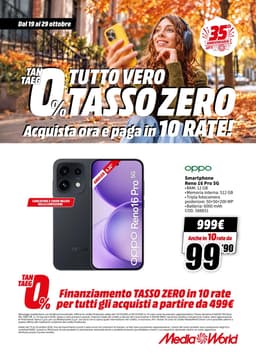Pagina 7 del volantino MediaWorld TUTTO VERO TASSO ZERO