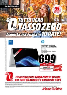 Pagina 18 del volantino MediaWorld TUTTO VERO TASSO ZERO