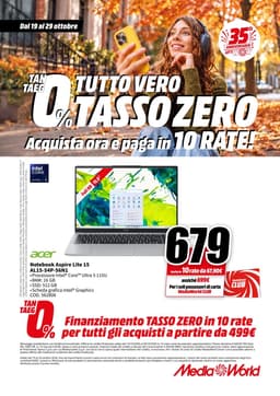 Pagina 24 del volantino MediaWorld TUTTO VERO TASSO ZERO