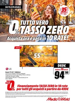 Pagina 35 del volantino MediaWorld TUTTO VERO TASSO ZERO