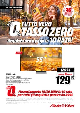 Pagina 36 del volantino MediaWorld TUTTO VERO TASSO ZERO