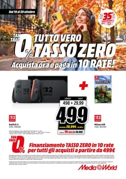 Pagina 50 del volantino MediaWorld TUTTO VERO TASSO ZERO