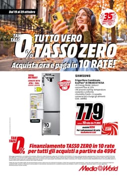 Pagina 54 del volantino MediaWorld TUTTO VERO TASSO ZERO