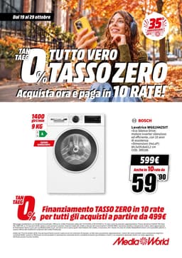 Pagina 55 del volantino MediaWorld TUTTO VERO TASSO ZERO