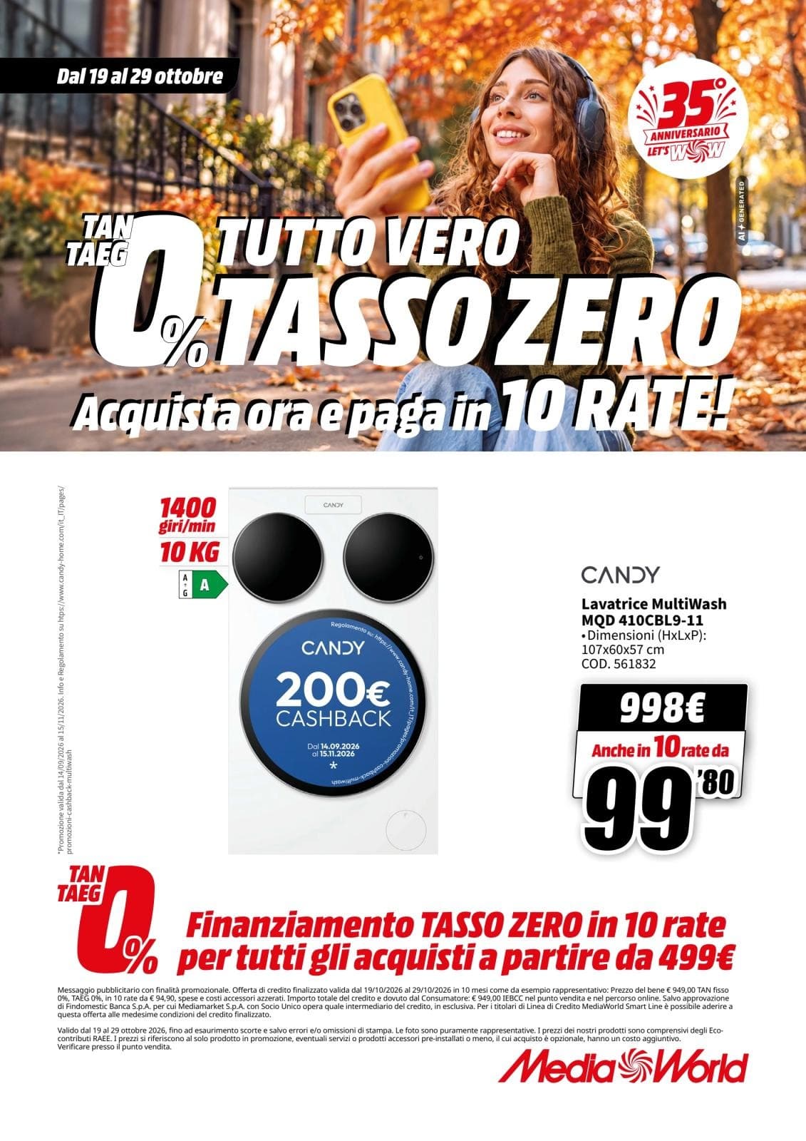 Pagina 60. del volantino MediaWorld - TUTTO VERO TASSO ZERO