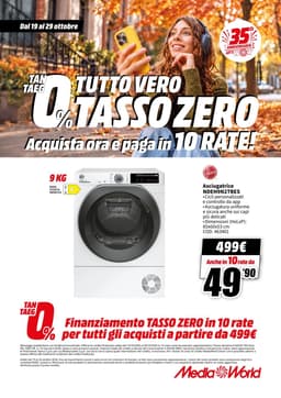 Pagina 61 del volantino MediaWorld TUTTO VERO TASSO ZERO