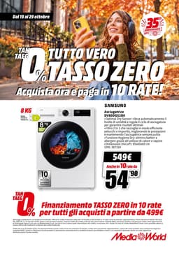 Pagina 63 del volantino MediaWorld TUTTO VERO TASSO ZERO