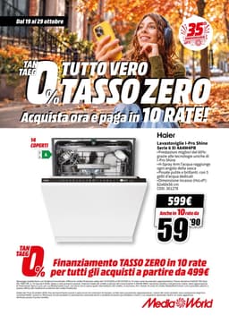 Pagina 64 del volantino MediaWorld TUTTO VERO TASSO ZERO