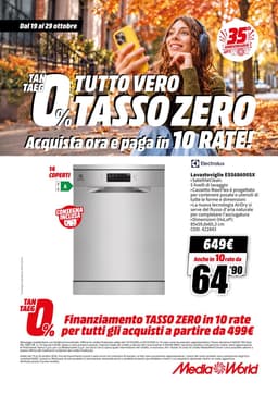 Pagina 65 del volantino MediaWorld TUTTO VERO TASSO ZERO