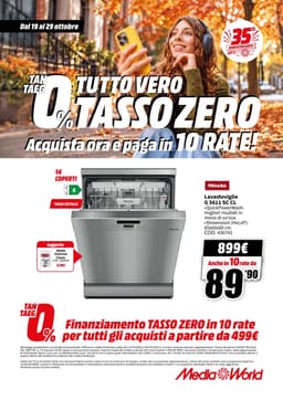 Pagina 66 del volantino MediaWorld TUTTO VERO TASSO ZERO