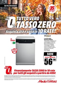Pagina 67 del volantino MediaWorld TUTTO VERO TASSO ZERO