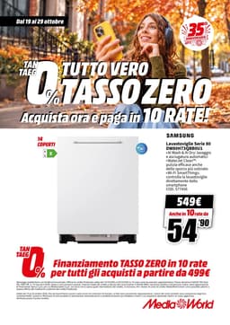 Pagina 68 del volantino MediaWorld TUTTO VERO TASSO ZERO